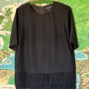 Boxy, Fringed Blouse